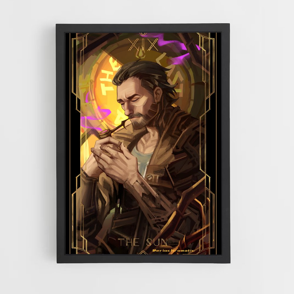 Poster La Sorcière des Ombres – affiche League Of Legends (vue 2)